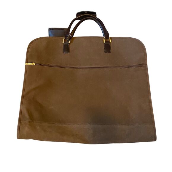 Diane Von Furstenberg Garment Suit Bag Luggage Canvas Suede Wardrobe DVF Travel - Picture 2 of 16